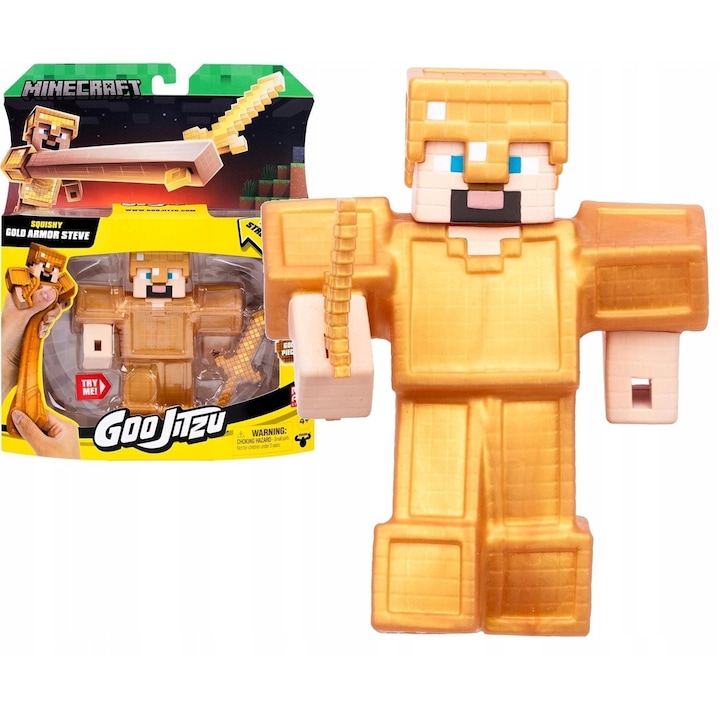 Фигурка Moose Toys Heroes of Goo Jit Zu Minecraft Steve разтеглива