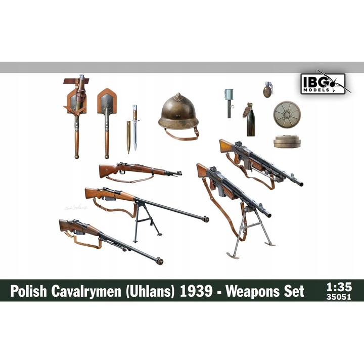 IBG 35051 lengyel lovasság 1939 fegyverkészlet 1/35 katonai makett