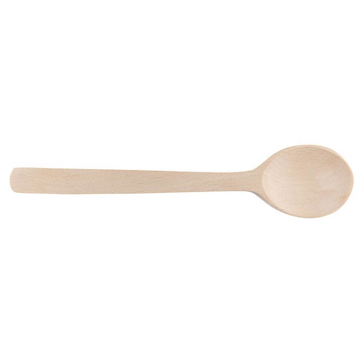 Lingura de bucatarie din lemn fag, medie, natural, 25cm