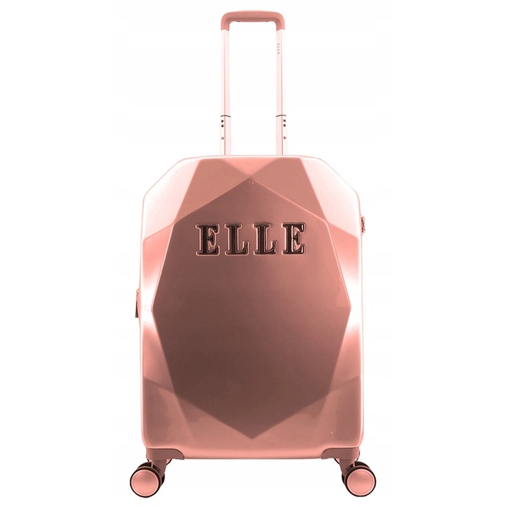 Малък куфар Elle Diamond розов
