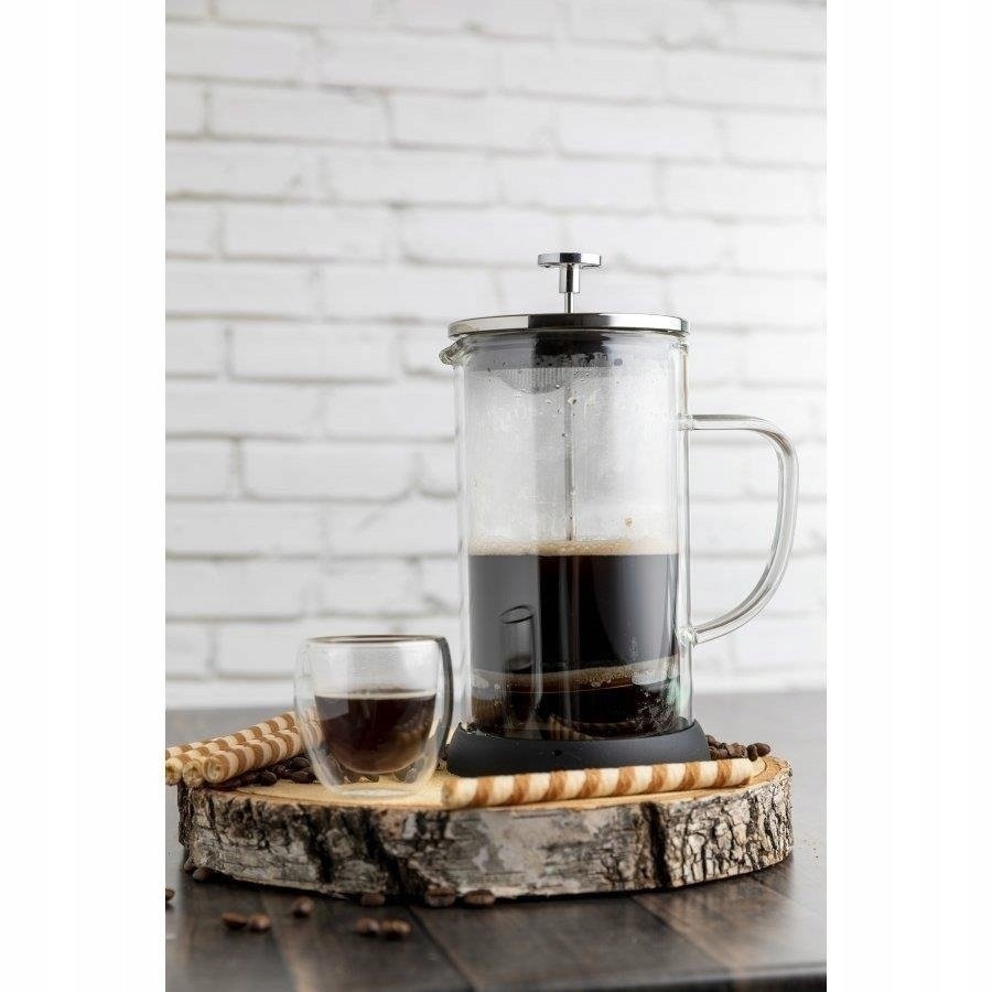 Zaparzacz Florina Arabica 800ml sticla borosilicata negru