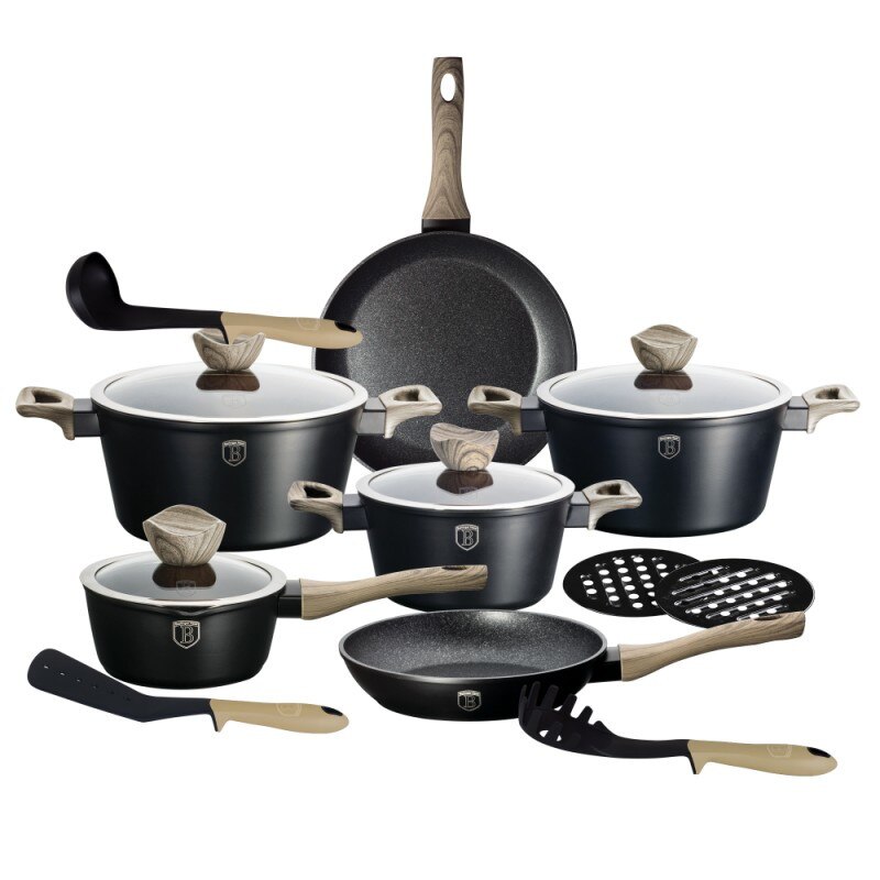 Set oale marmorate 15 piese Ebony Mapel Forest Line Berlinger Haus BH 1536