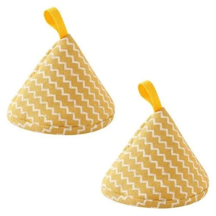 Mini konyhai kesztyű, pamut vászon, csúszásmentes, hőálló, fehér