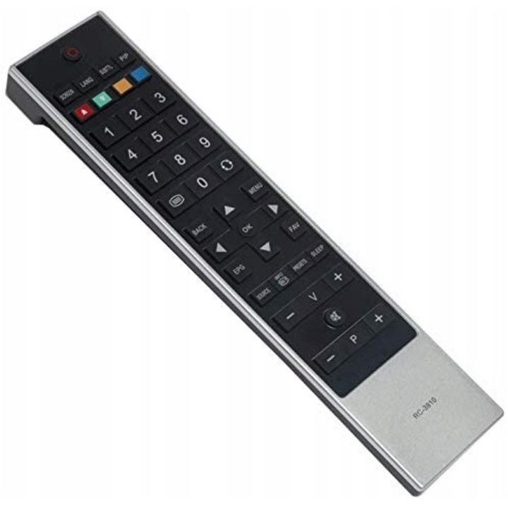 Telecomanda TV, inlocuitor Toshiba RC3910 RC3902, negru
