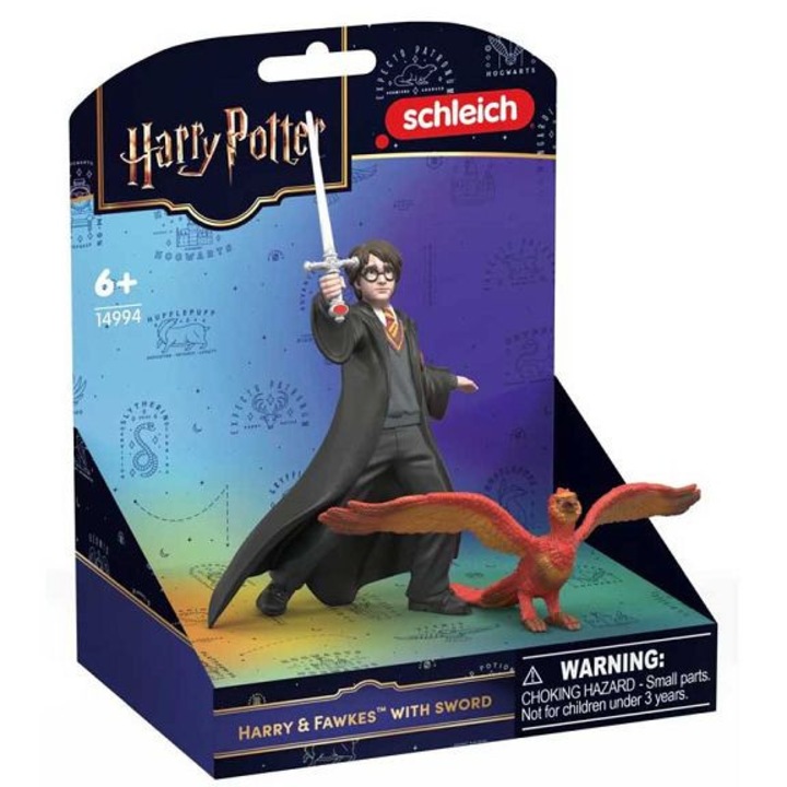 Фигурка Schleich Хари Потър Хари и Фоукс с меч на Грифиндор многоцветна