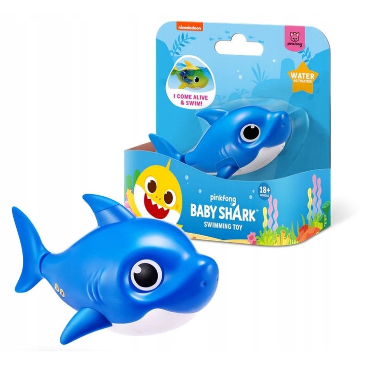 Zuru Baby Shark interaktív fürdőjáték 10cm kék