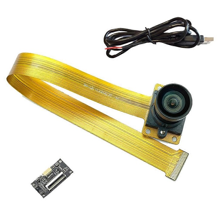 Модул камера USB IMX415 FRU-CJK0424-260919-1225, 4K 3840x2160 (12MP) 30 fps, USB 2.0, UVC съвместим, MJPEG, зрителен ъгъл 90°, plug-and-play, многоцветен