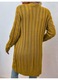 Cardigan dama lung tricotat model torsade galben