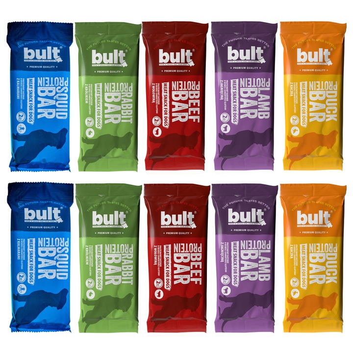 Bult Протеинови блокчета за кучета микс 10x75g различни вкусове