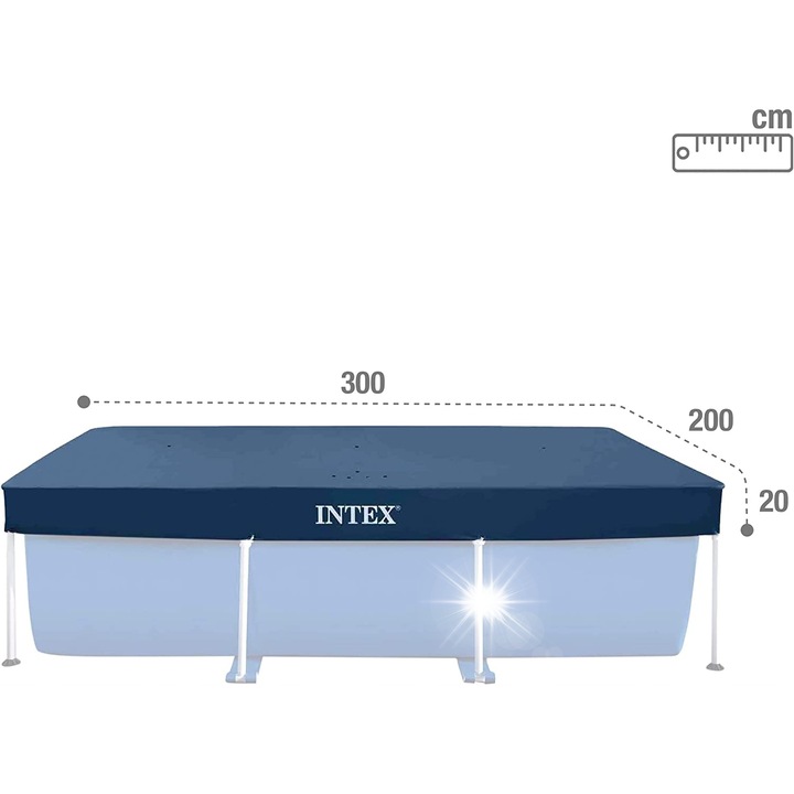 Покривало за басейн Intex 28038 300x200см, устойчиво PVC