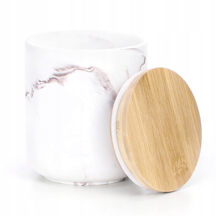 Rendező kerámia AmeliaHome Apalla cappuccino 8,5x9,4cm fedéllel