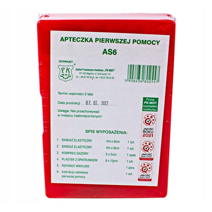 Ogniochron 1kg autós biztonsági készlet, piros-sárga 29.7x8.6cm