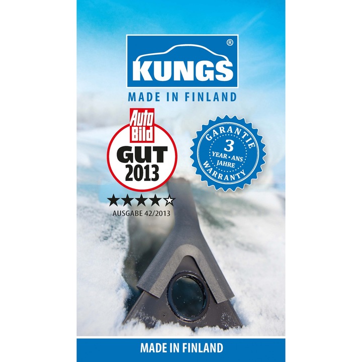 Kungs MID-IS jégkaparó 25cm, 3 funkció, fehér