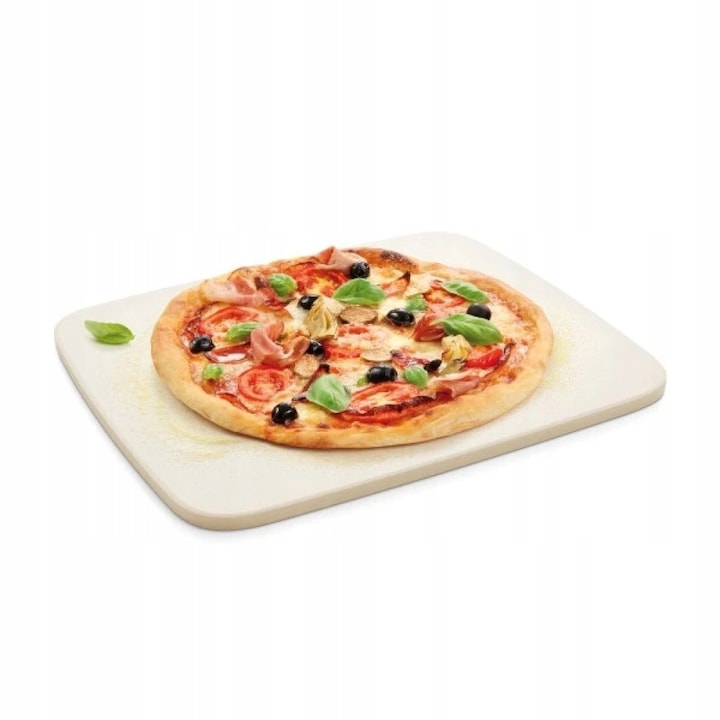 Tescoma Delicia pizzakő 38x32x1.5cm fehér kordierit