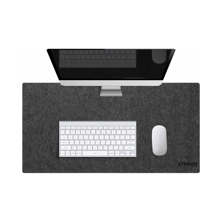 Mousepad Strado filtat gri 90x45cm antiderapant 2mm
