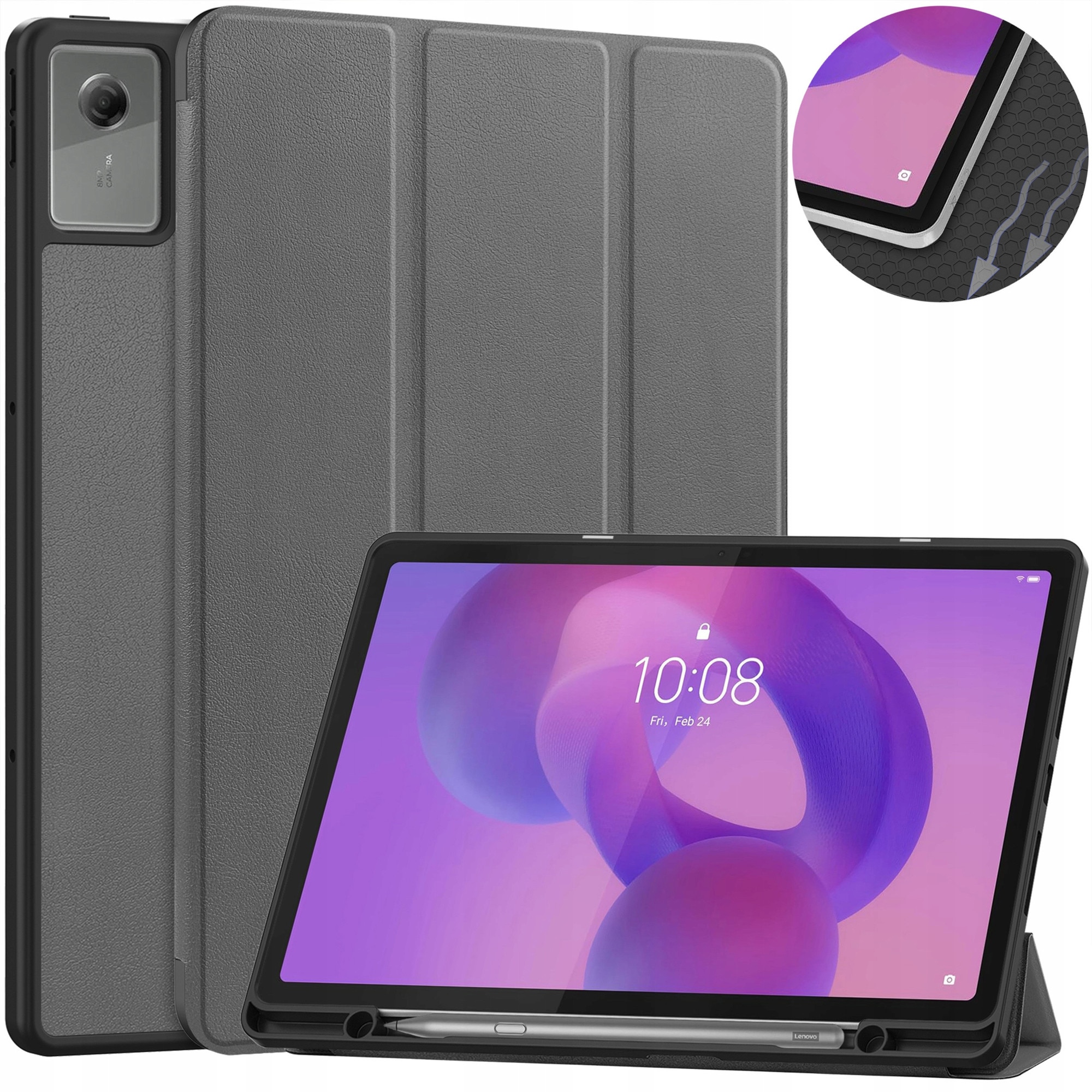 Husa tableta Strado Lenovo Idea Tab Plus 12.1 cu suport pentru stylus