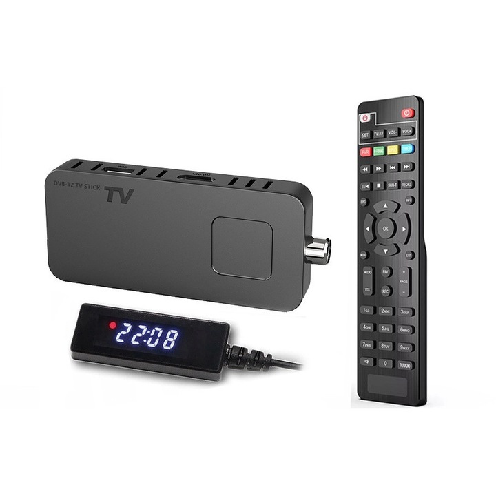 Tuner TV Spacetronik U8 Mini, Full HD, HDMI, USB, negru, 50g