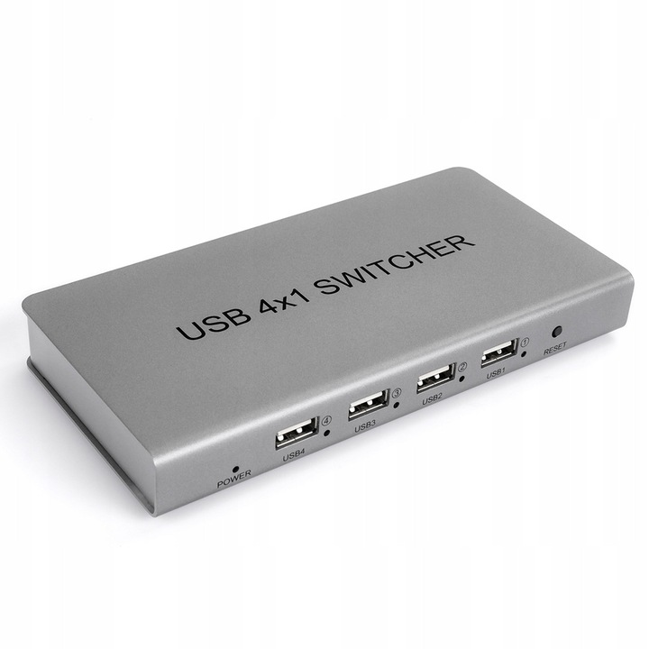 Spacetronik SPU-41SW USB 4 portos KVM kapcsoló távirányítóval 1.5m