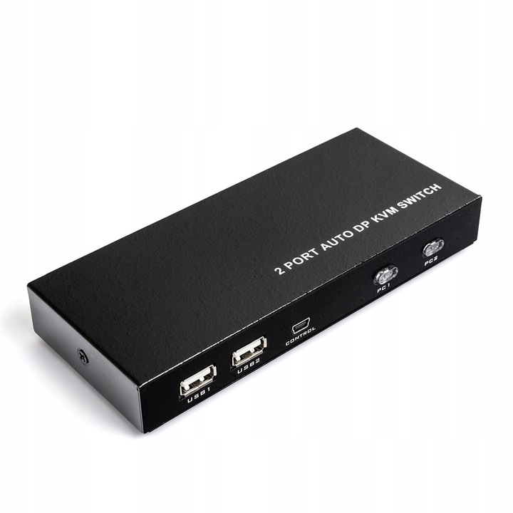 Spacetronik SPD-KVM02 USB DisplayPort KVM kapcsoló 2x4096x2160 153x66x21mm