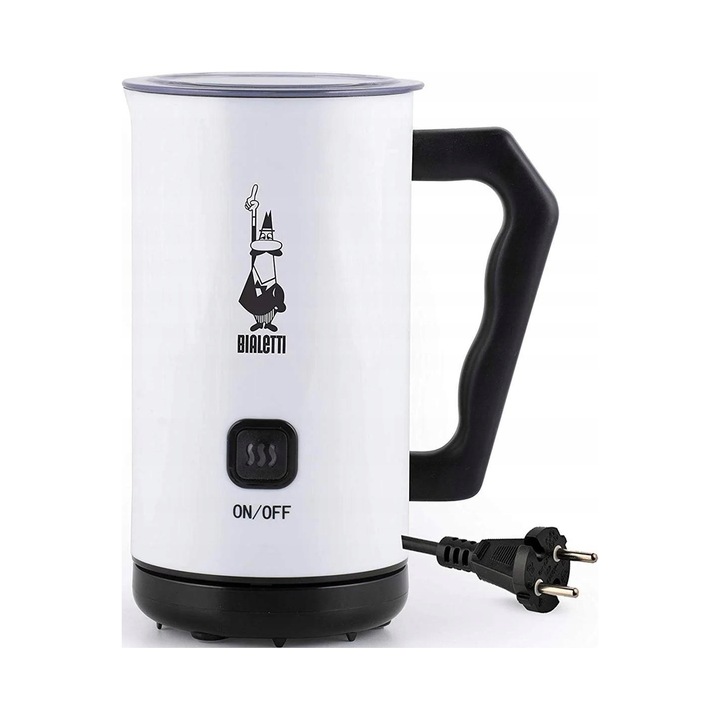 Spumator lapte Bialetti MKF02 alb 300ml inox plastic electric