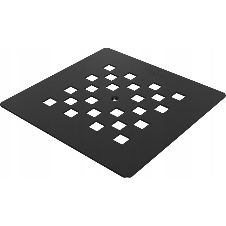 Mexen Stone+ fekete kádszifon fedél 13.2x13.2cm rozsdamentes acél