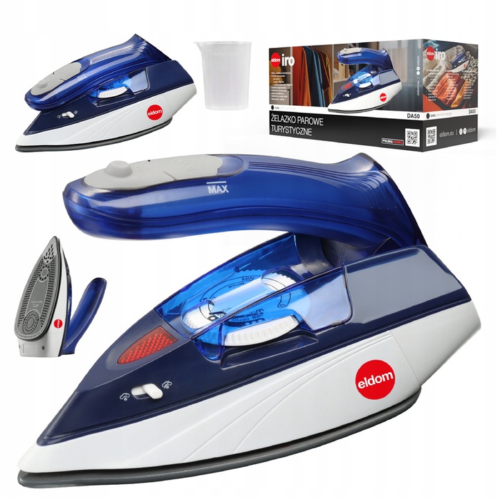 Fier de calcat Eldom DA50, abur, ceramic, 1100W, pliabil