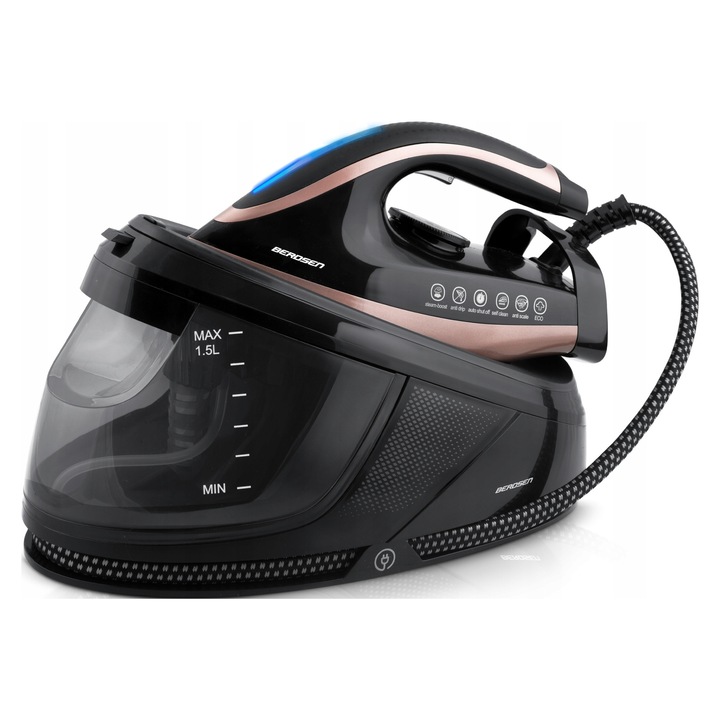 Statie de calcat cu abur Berdsen 3000W ceramic negru