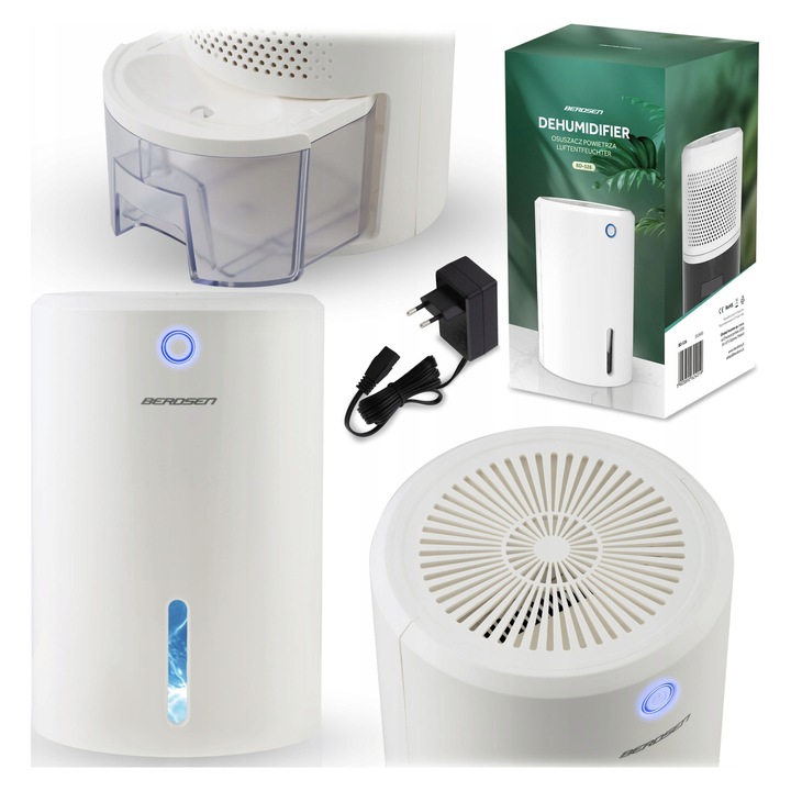 Dezumidificator Berdsen BD-526 silentios LED 800ml 280ml/zi