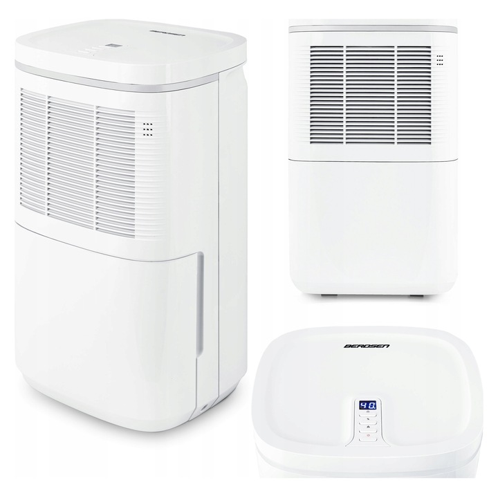 Dezumidificator Berdsen BD-520, 10l/24h, alb, 29x24x46cm