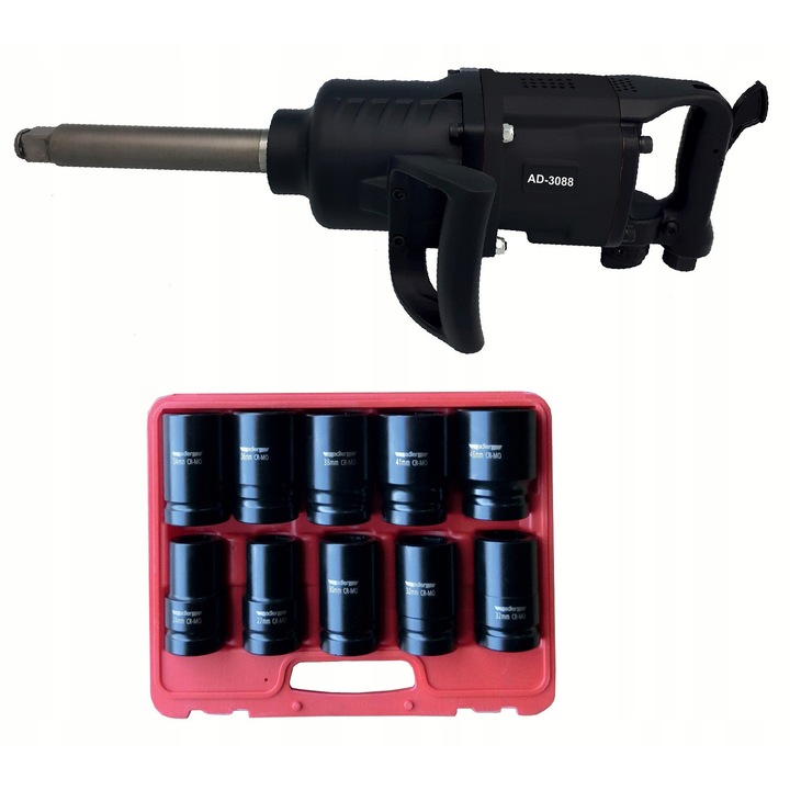 Cheie pneumatica ADLER AD-3088, 3100 Nm, 1", 225mm, 16.5 kg