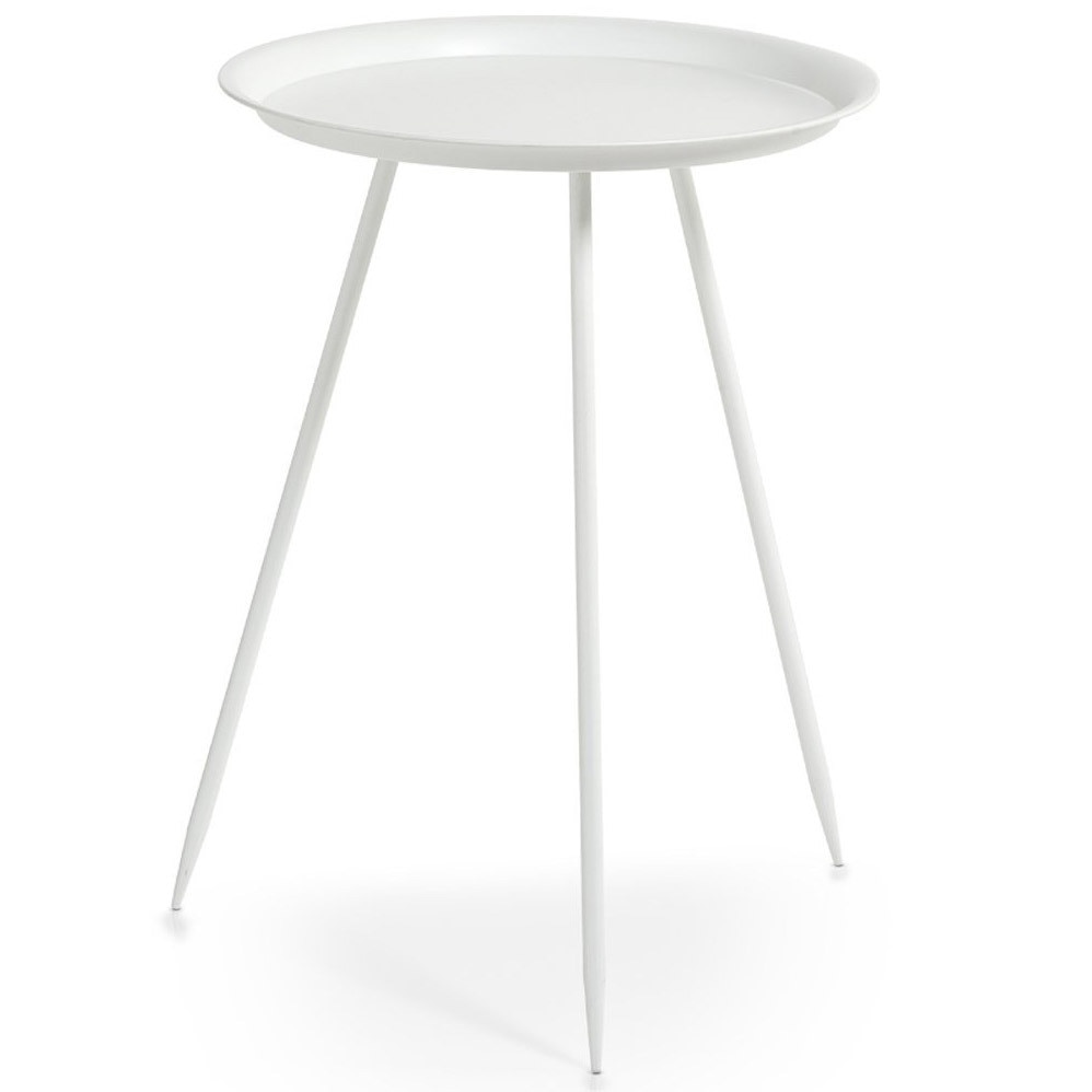 Masa din metal Zeller, 40 cm, Alb