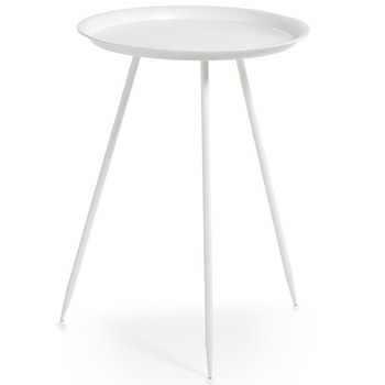 Masa din metal Zeller, 40 cm, Alb Masa din metal Zeller, 40 cm, Alb