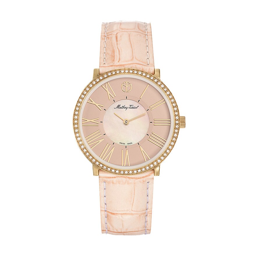 Ceas Mathey Tissot Giulia roz/auriu
