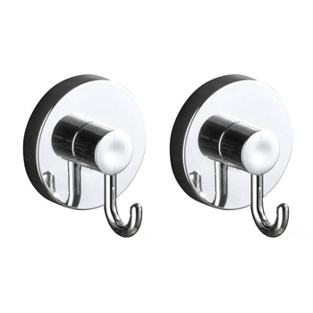 Set cuiere, Wenko Vacuum-Loc, 2 bucati, Ventuza, Otel, Argintiu Set cuiere, Wenko Vacuum-Loc, 2 bucati, Ventuza, Otel, Argintiu