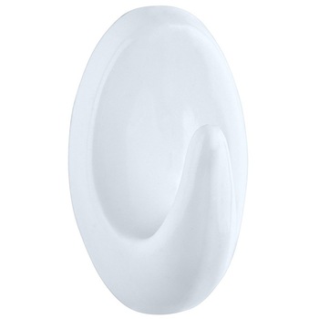 Set 6 umerase pentru baie Wenko, Plastic, Alb Set 6 umerase pentru baie Wenko, Plastic, Alb