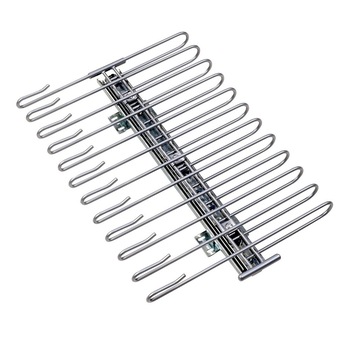 Suport pentru pantaloni cu 12 umerase Wenko, Otel cromat, 47 x 33 x 10 cm, Argintiu Suport pentru pantaloni cu 12 umerase Wenko, Otel cromat, 47 x 33 x 10 cm, Argintiu