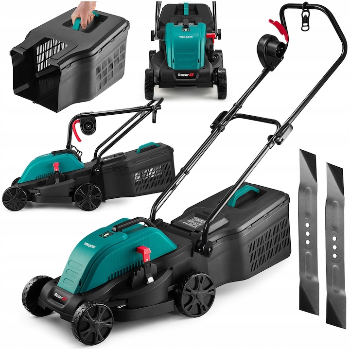 Косачка Tokachi Razor 3, 2000W, 33см, 30л, регулиране на 5 нива, сгъваема