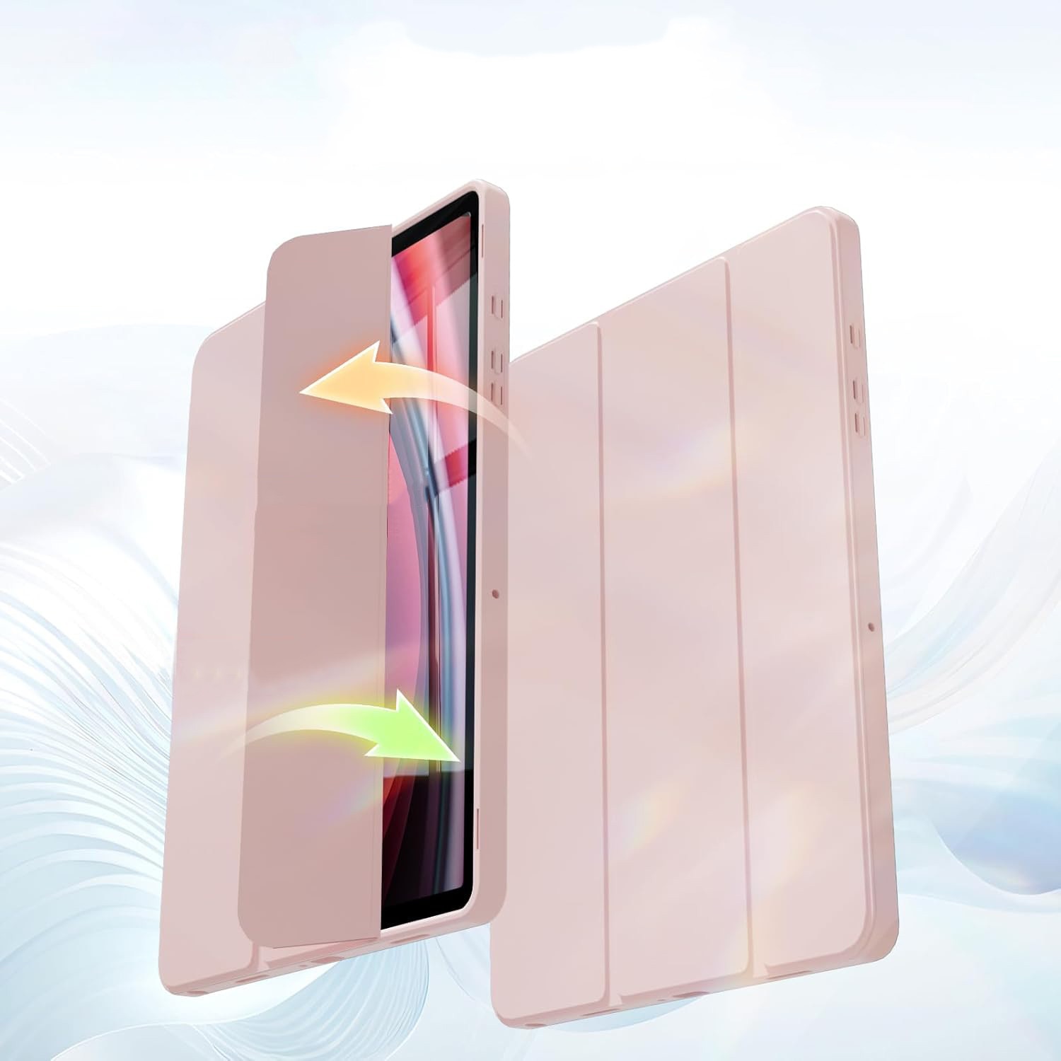 Husa pentru tableta, Supero, Samsung, compatibila Galaxy Tab A11 8, 7 / A9 8, 7, spate transparent tare rezistent la zgarieturi, suport integrat pentru stylus, functie auto-wake/auto-sleep, clapeta rabatabila tip stand, decupaje precise, negru