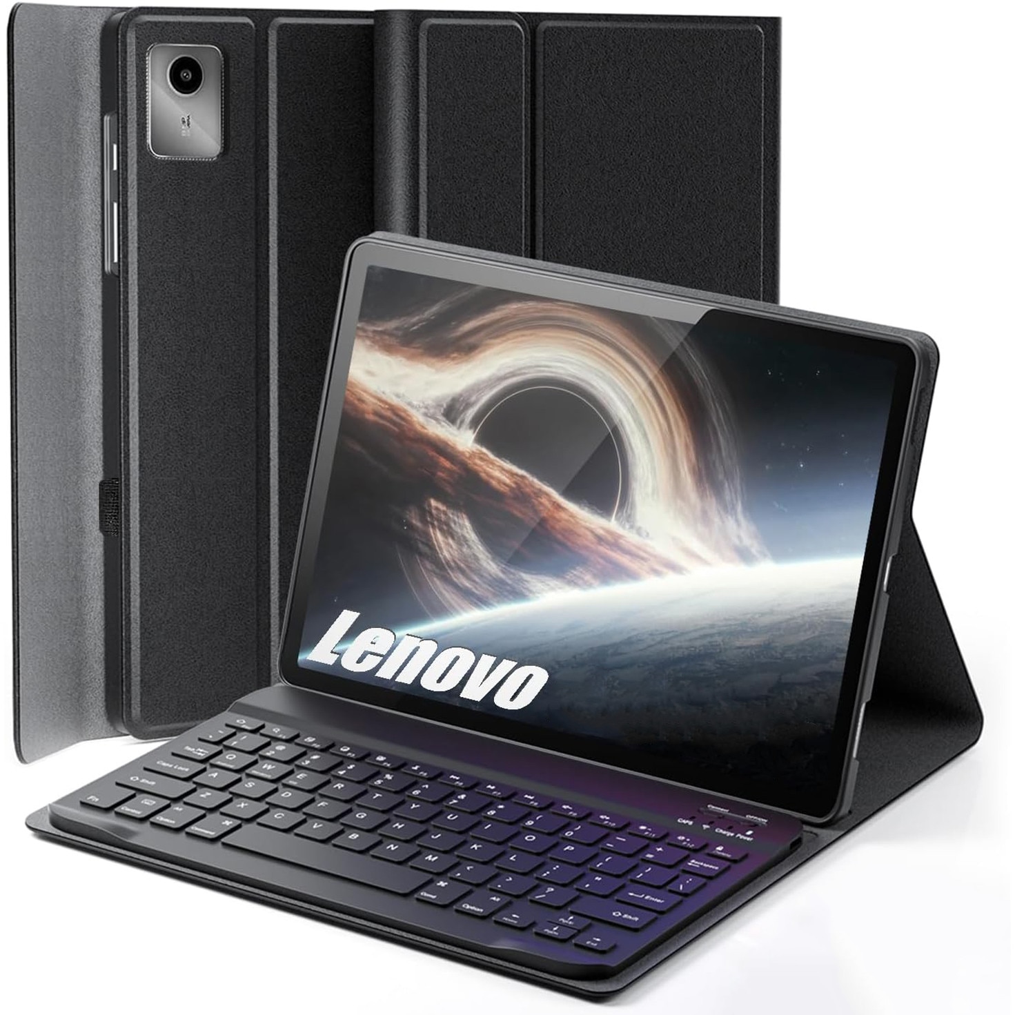 Husa cu tastatura, Supero, compatibil Lenovo, pentru Tab M11 10.95" / Tab K11E 11" (TB330/TB-331FC/TB-330FU/TB-330XU), tastatura magnetica Bluetooth, suport reglabil pentru unghiuri multiple, spate dur rezistent la zgarieturi, suport pentru stylus