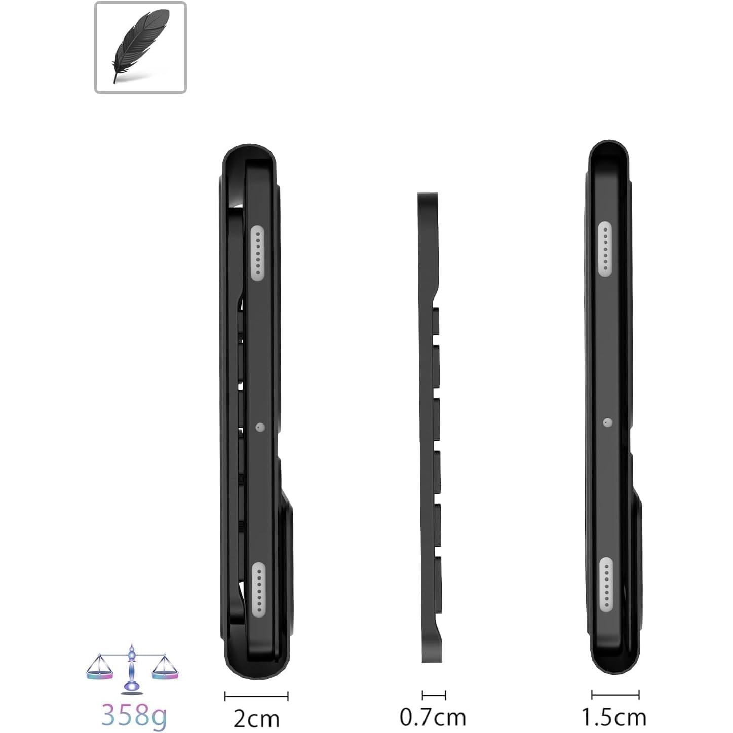 Husa cu tastatura, Supero, compatibil Lenovo, pentru Tab M11 10.95" / Tab K11E 11" (TB330/TB-331FC/TB-330FU/TB-330XU), tastatura magnetica Bluetooth, suport reglabil pentru unghiuri multiple, spate dur rezistent la zgarieturi, suport pentru stylus