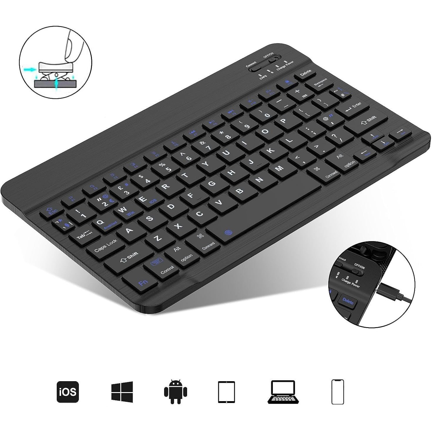 Husa cu tastatura, Supero, compatibil Lenovo, pentru Tab M11 10.95" / Tab K11E 11" (TB330/TB-331FC/TB-330FU/TB-330XU), tastatura magnetica Bluetooth, suport reglabil pentru unghiuri multiple, spate dur rezistent la zgarieturi, suport pentru stylus