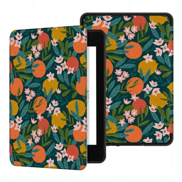 Husa pentru Kindle Paperwhite 5, SUPERO SLIMCASE, cu clapeta, protectie completa, captusita cu microfibra, cu magnet, rezistenta la socuri si zgarieturi, usor de montat/demontat, slim, negru