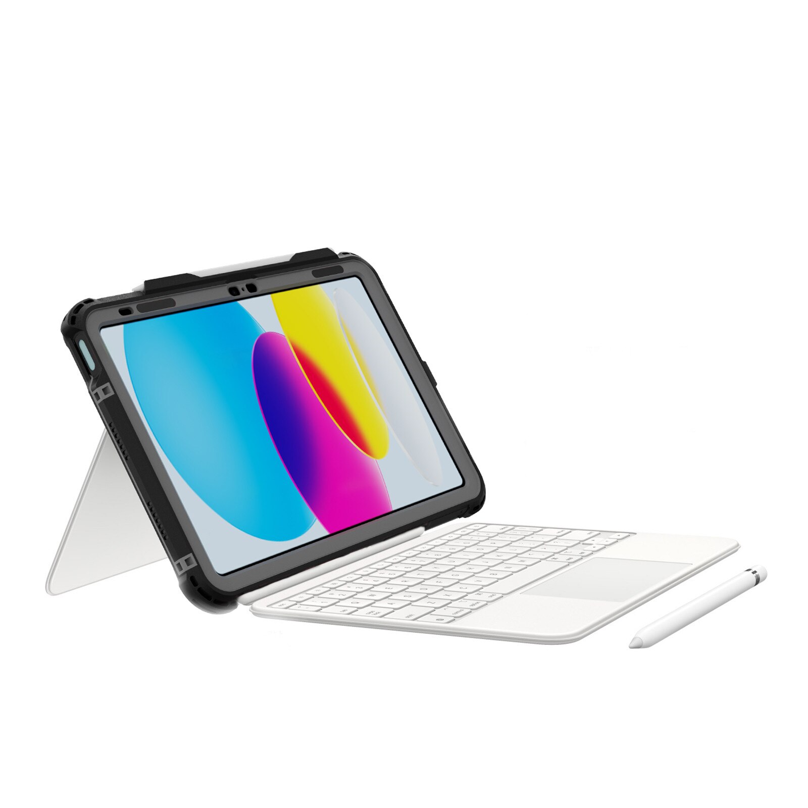 Husa impermeabila, Supero, compatibila cu iPad, protectie 360° IP68, pentru iPad 11" 11 GEN 2025 / 10.9" 10 GEN 2022, material TPU+PC, cu protectie camera, curea umar si maner, margini intarite, transparenta touchscreen, anti-alunecare, rezistent la
