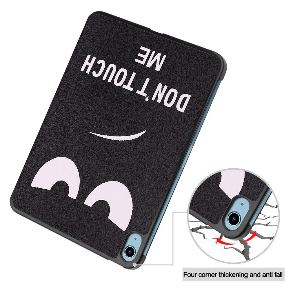 Husa pentru Apple iPad 10 / iPad 11 (A16) (10.9"-11"), Don't Touch Me, Imprimeu Urban, Protectie completa, Negru