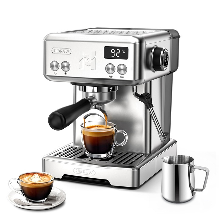 Espressor portabil 3 in 1, Aparat cafea capsule si macinata, Incalzeste apa fara fir, Compatibil capsule Nespresso, Dolce Gusto, Extractie la cald/rece, Reincarcabil USB, 60ml, Ergonomic, Compact, Calatorii, Drumetii, Camping, Negru