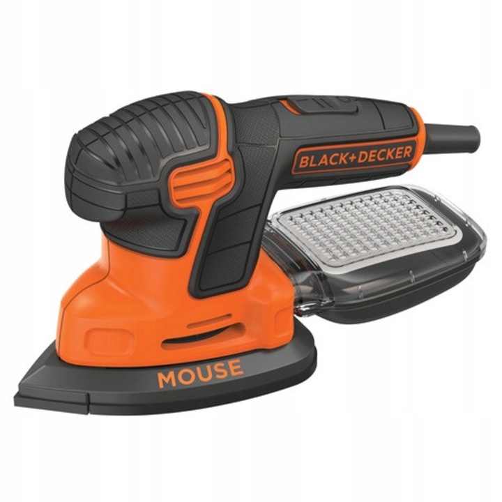 Black+Decker Mouse rezgőcsiszoló 120W 14000rpm fekete 20x10cm