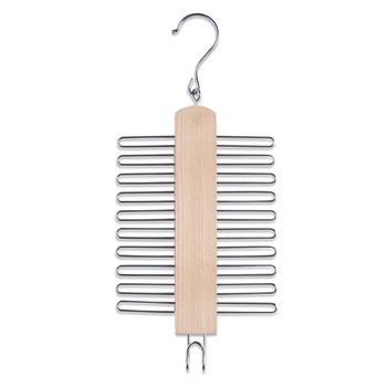 Umeras cravate, Zeller, 20 carlige, Metal/Lemn, Bej Umeras cravate, Zeller, 20 carlige, Metal/Lemn, Bej