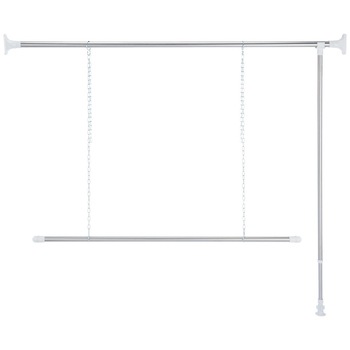 Organizator telescopic pentru haine Wenko, 3 Piese, Argintiu Organizator telescopic pentru haine Wenko, 3 Piese, Argintiu