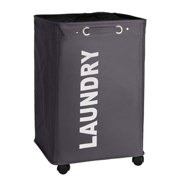 Cos de rufe Wenko Quadro, 4 roti, 79 L, Negru Cos de rufe Wenko Quadro, 4 roti, 79 L, Negru