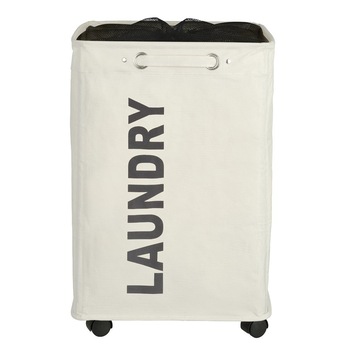 Cos de rufe Wenko Quadro, 4 roti, 79 L, Alb Cos de rufe Wenko Quadro, 4 roti, 79 L, Alb